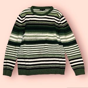 Carolyn Taylor crew neck striped sweater